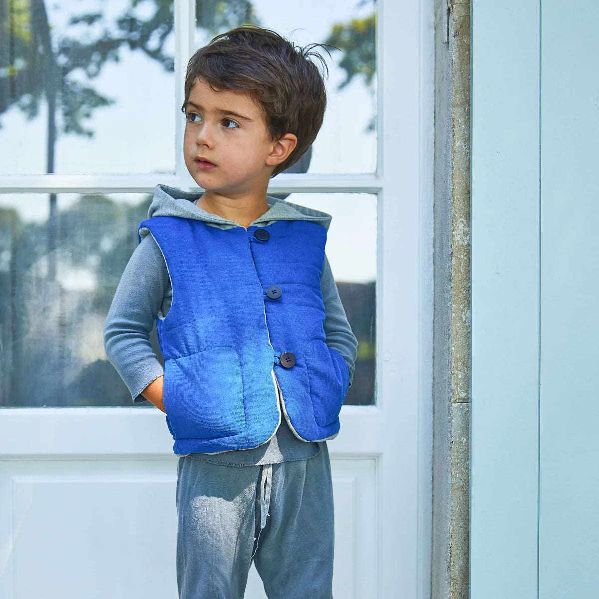 VIENNE Gilet sans manche mixte patron de couture pochette Patron de couture Ikatee | Gaspard et Léonie Tissus en ligne et Mercerie à Toulouse