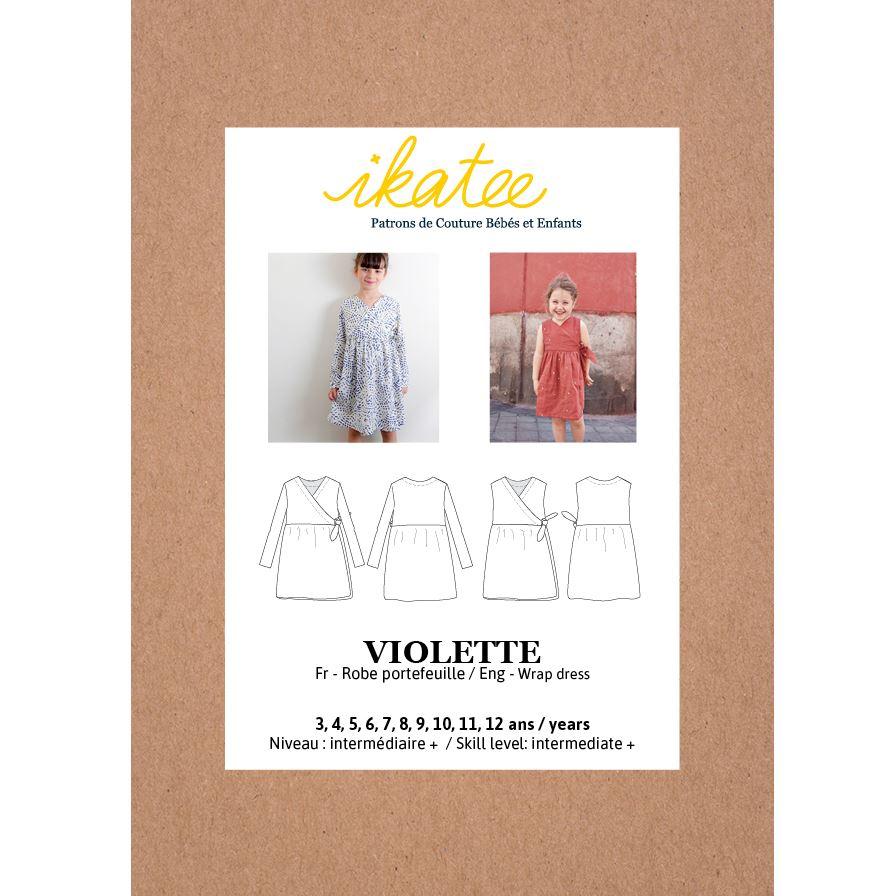 VIOLETTE robe portefeuille patron de couture pochette Patron de couture Ikatee | Gaspard et Léonie Tissus Mercerie Toulouse
