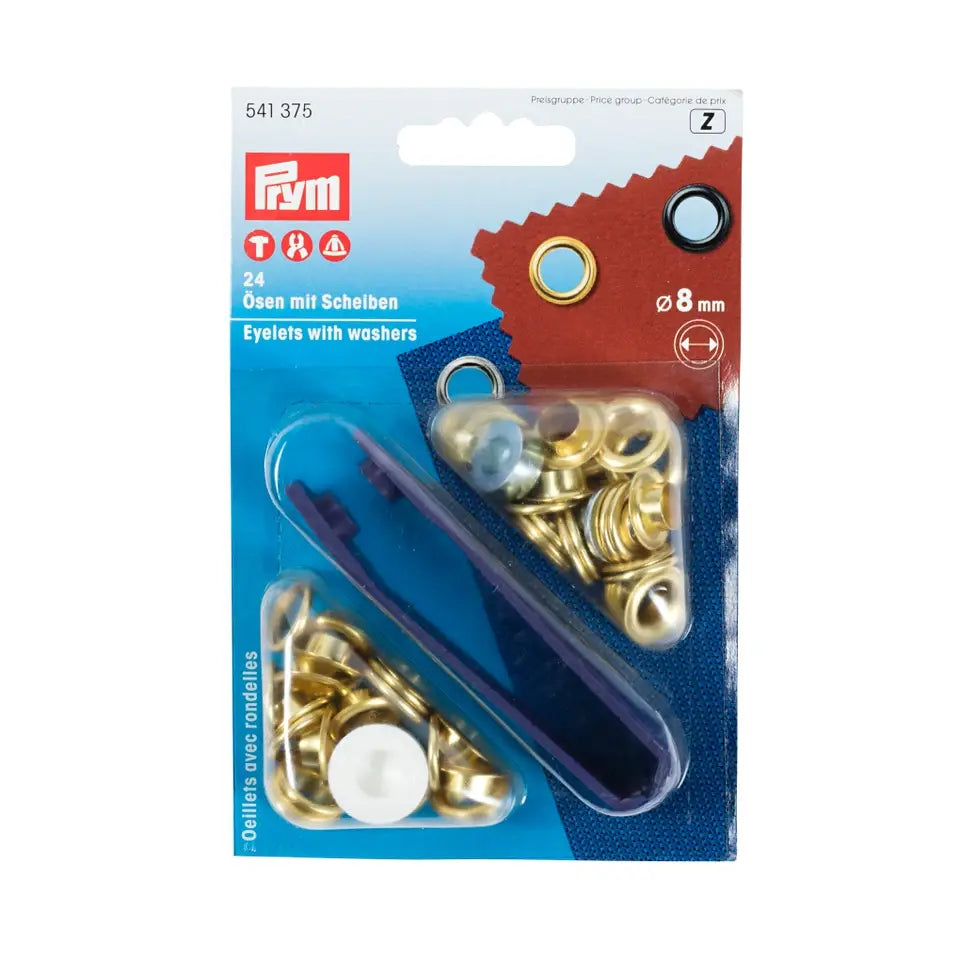 Oeillets avec rondelles PRYM