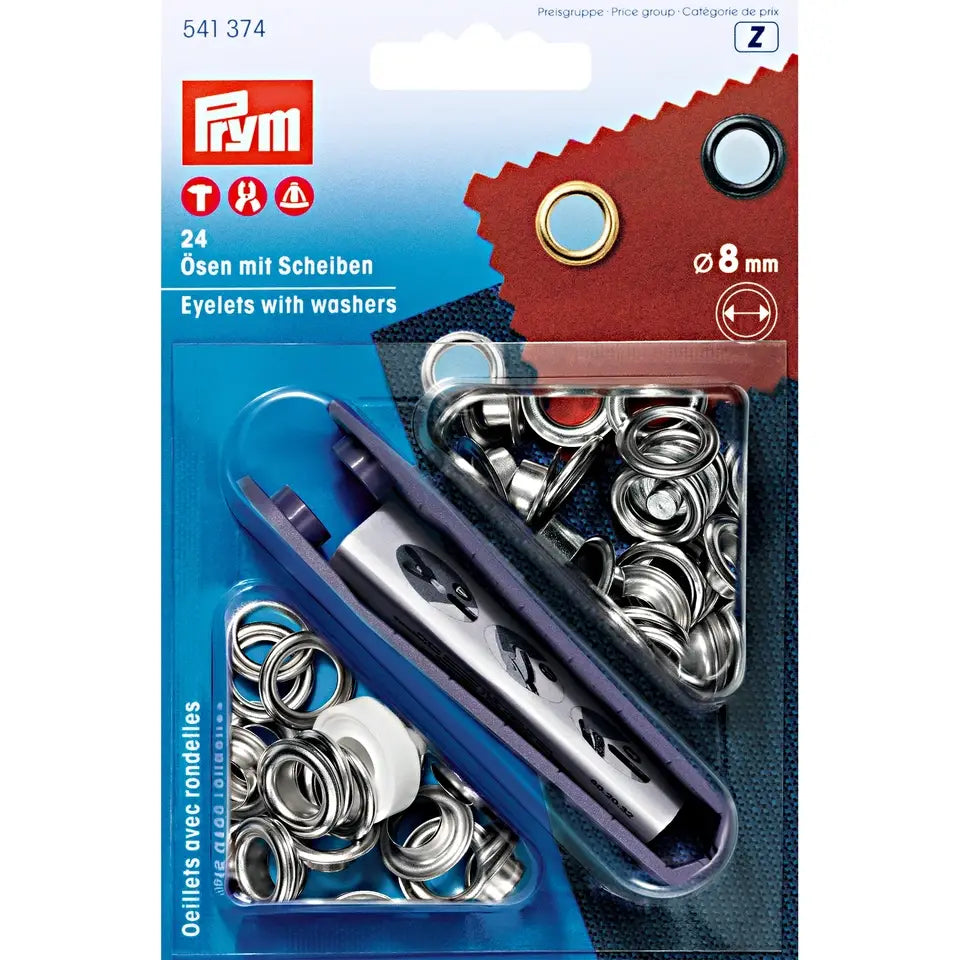 Oeillets avec rondelles PRYM