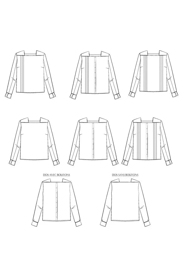 Blouse DEFERLANTE patron de couture pochette - MAISON FAUVE Patron de couture MAISON FAUVE | Gaspard et Léonie Tissus en ligne et Mercerie à Toulouse