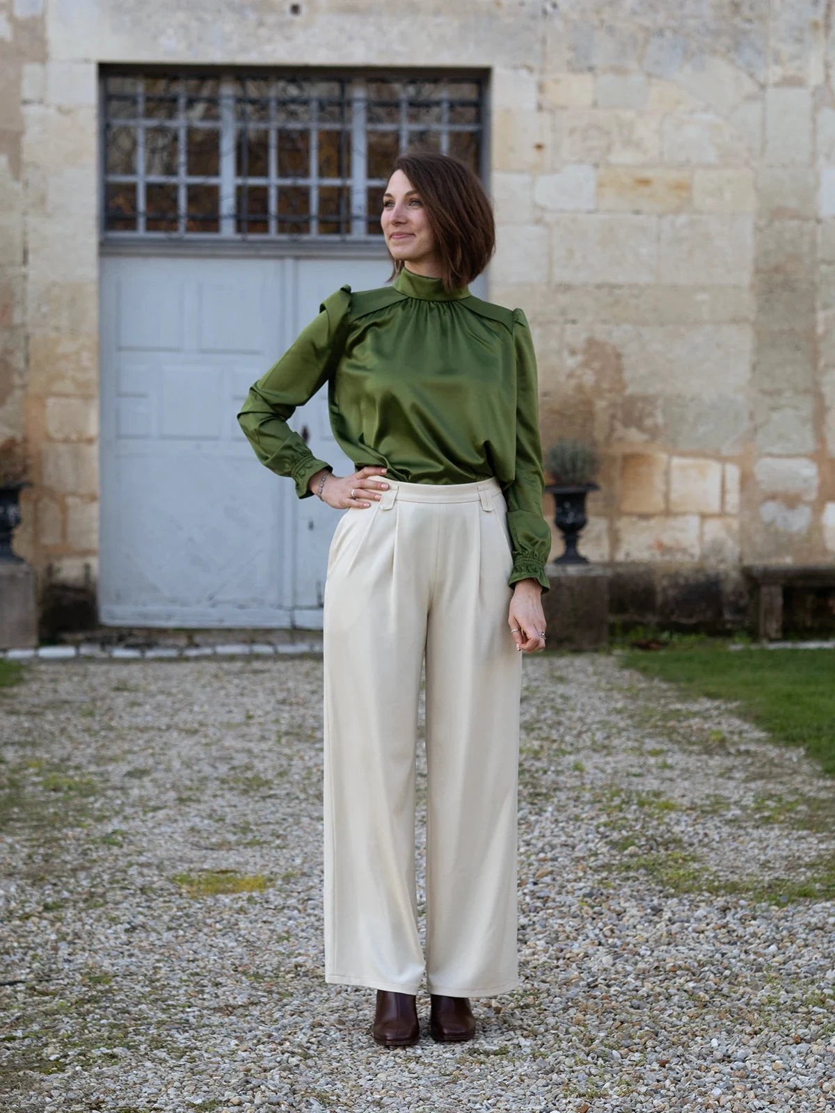 Blouse LEXIE - Patron de couture Pochette - ANCEA PARIS Patron de couture ANCEA PARIS | Gaspard et Léonie Tissus en ligne et Mercerie à Toulouse