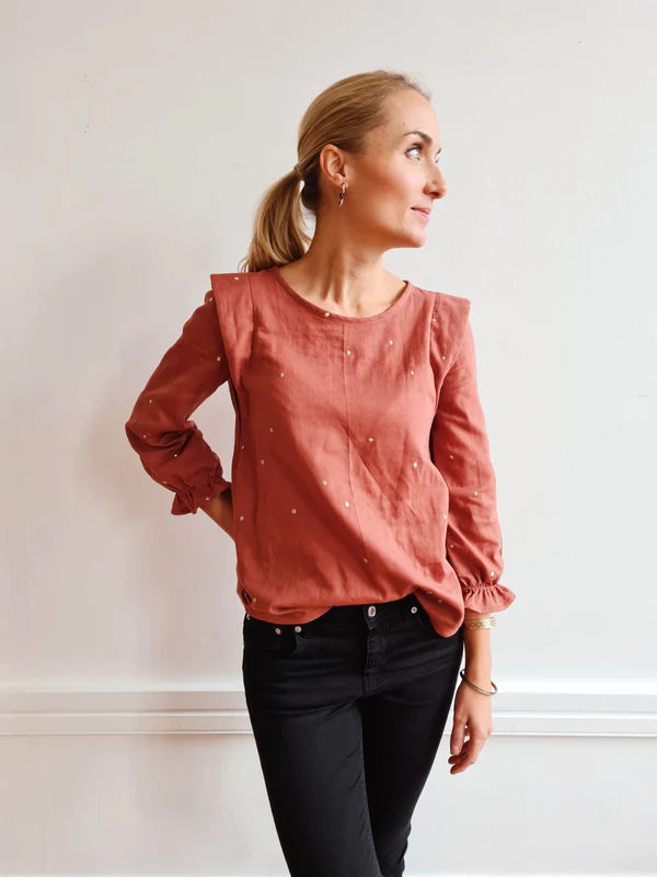 Blouse OLIVIA - Patron de couture pochette - JOLI LAB Patron de couture JOLI LAB | Gaspard et Léonie Tissus en ligne et Mercerie à Toulouse