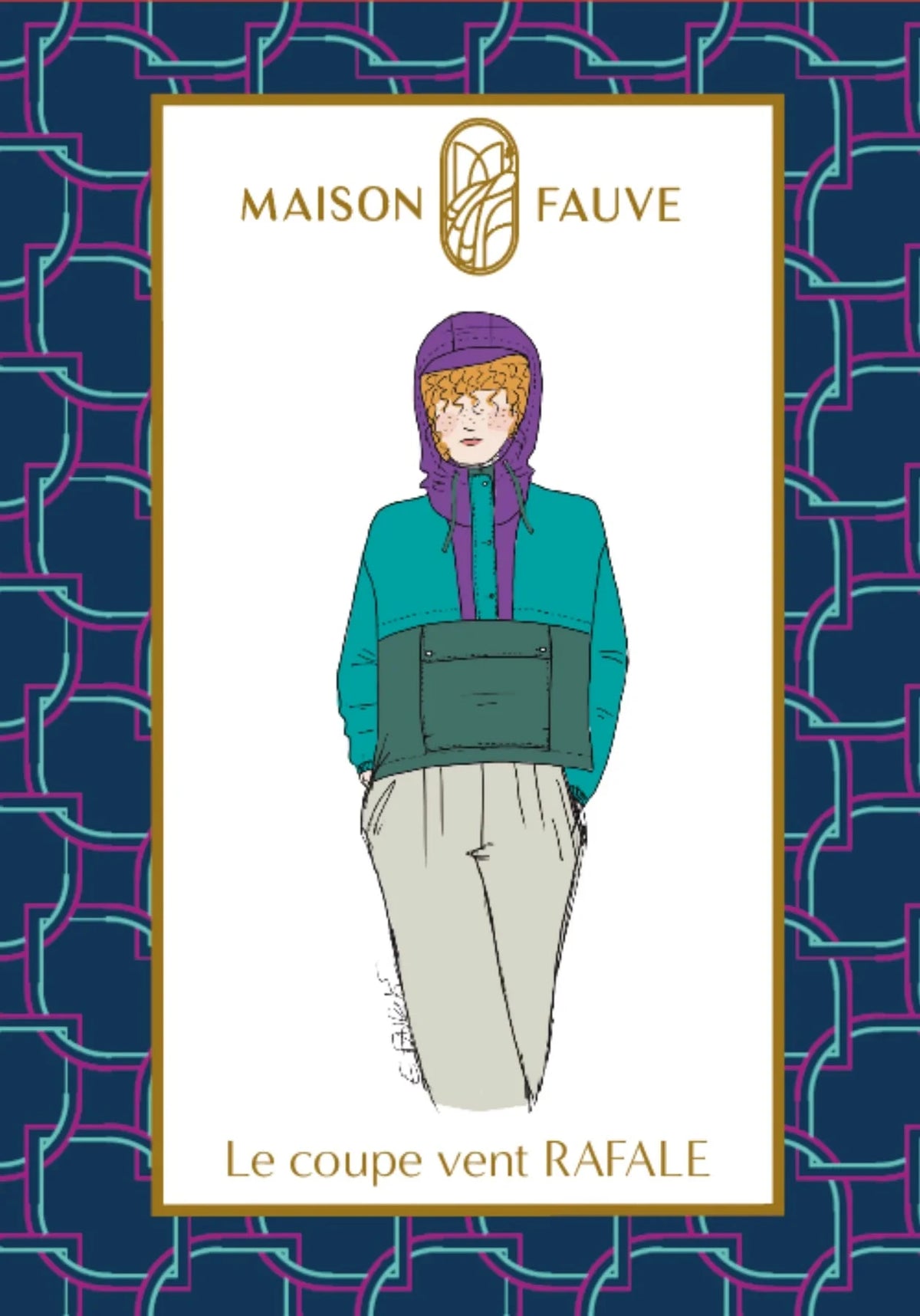 Coupe Vent RAFALE patron de couture pochette - MAISON FAUVE Patron de couture MAISON FAUVE | Gaspard et Léonie Tissus en ligne et Mercerie à Toulouse