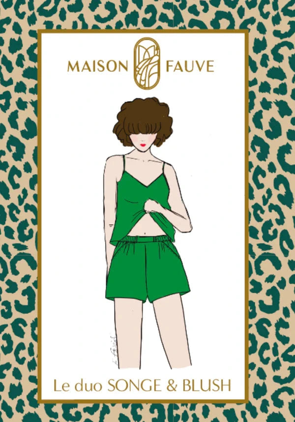 Duo pyjama SONGE & BLUSH patron de couture pochette - MAISON FAUVE Patron de couture MAISON FAUVE | Gaspard et Léonie Tissus en ligne et Mercerie à Toulouse