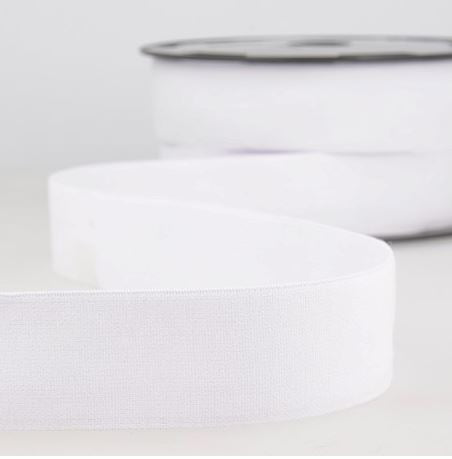Elastique lingerie - BOXER 32mm - Blanc (vendu x10cm) Mercerie Sélection Gaspard & Léonie | Gaspard et Léonie Tissus en ligne et Mercerie à Toulouse