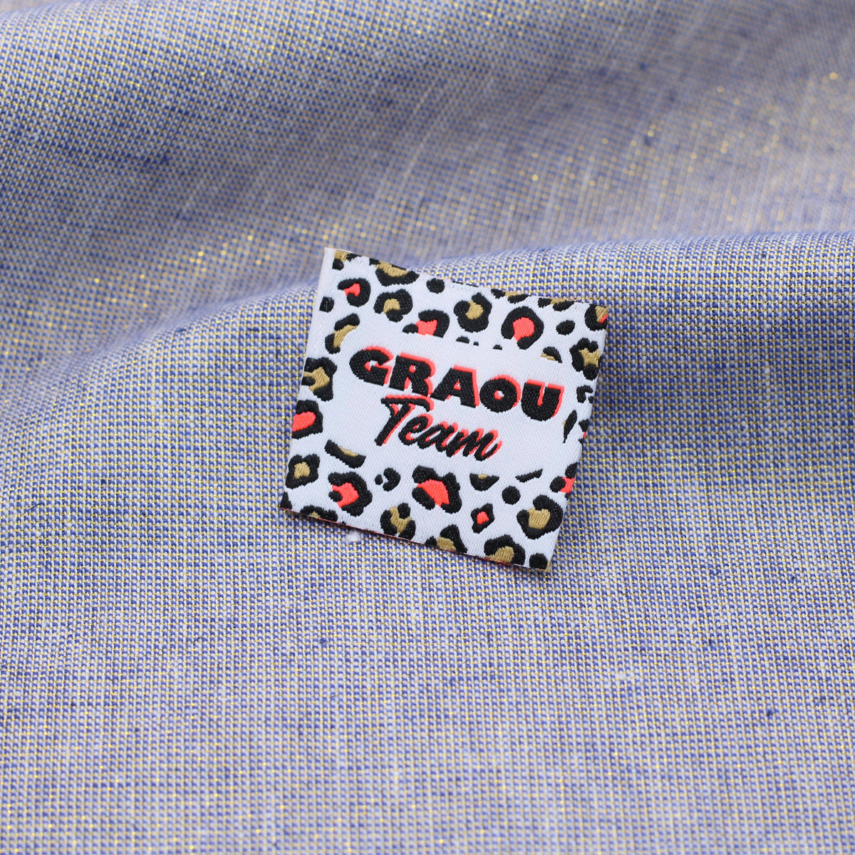 Etiquette tissée -Graou team Fluo Etiquettes à coudre Sélection Gaspard & Léonie | Gaspard et Léonie Tissus en ligne et Mercerie à Toulouse