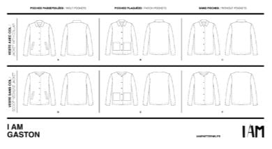 Gilet GASTON - Pochette Patron de couture - I AM PATTERNS Patron de couture I AM Patterns | Gaspard et Léonie Tissus en ligne et Mercerie à Toulouse