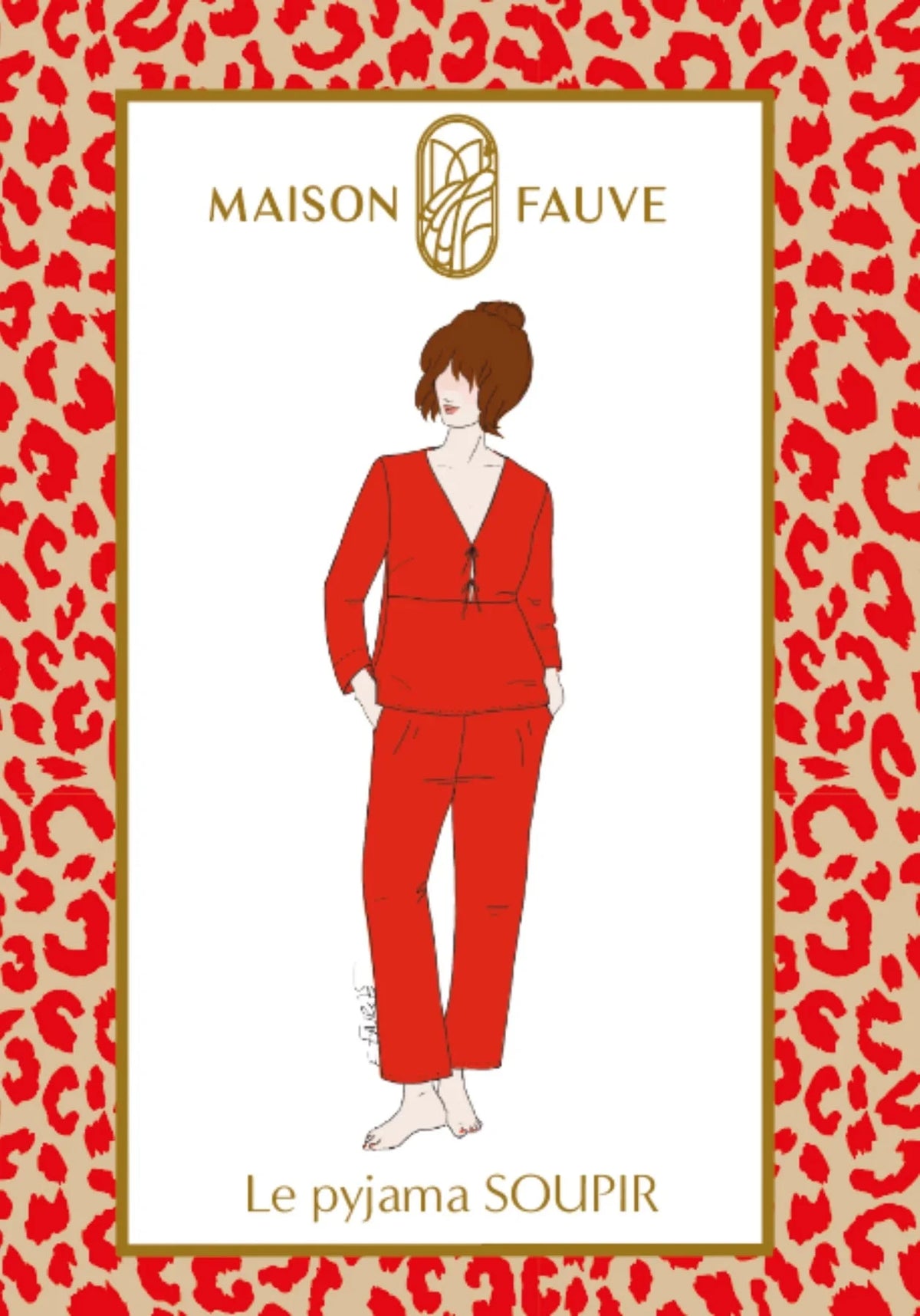 Pyjama SOUPIR Patron de couture Pochette - MAISON FAUVE Patron de couture MAISON FAUVE | Gaspard et Léonie Tissus en ligne et Mercerie à Toulouse