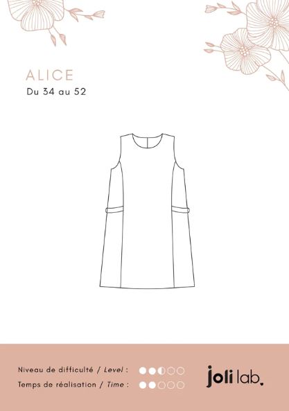 Robe ALICE - Patron de couture pochette JOLI LAB Patron de couture JOLI LAB | Gaspard et Léonie Tissus en ligne et Mercerie à Toulouse