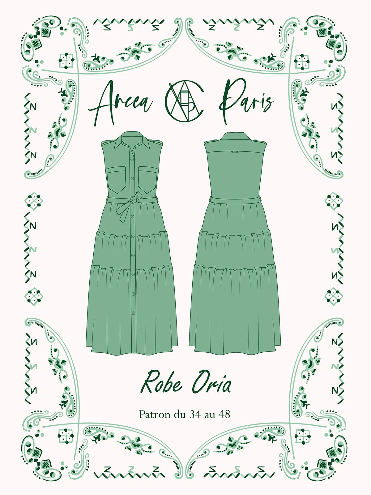 Robe ORIA - Patron de couture Pochette - ANCEA PARIS Patron de couture ANCEA PARIS | Gaspard et Léonie Tissus en ligne et Mercerie à Toulouse