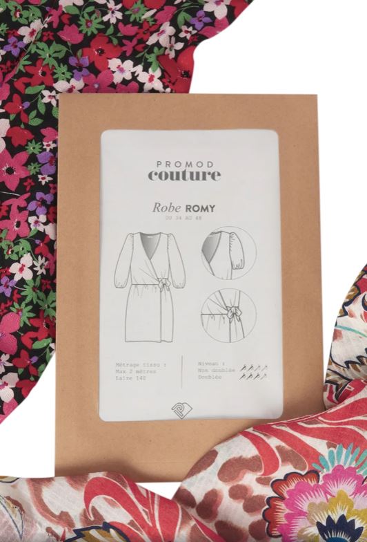 Robe ROMY - Patron de couture pochette - PROMOD COUTURE Patron de couture PROMOD COUTURE | Gaspard et Léonie Tissus en ligne et Mercerie à Toulouse