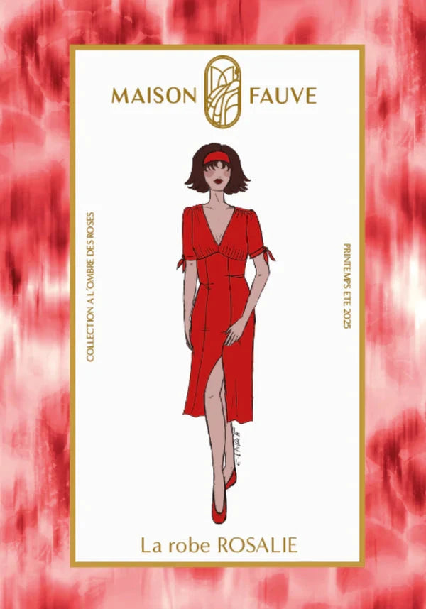 Robe ROSALIE - Patron de couture Pochette - MAISON FAUVE Patron de couture MAISON FAUVE | Gaspard et Léonie Tissus en ligne et Mercerie à Toulouse