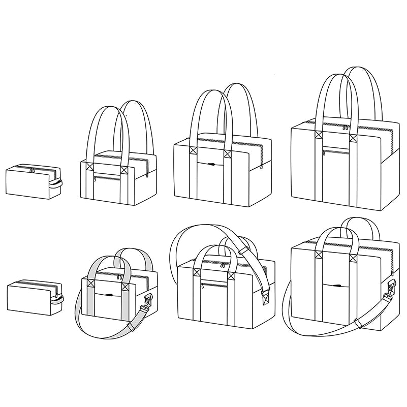 Sac de voyage et trousse de toilette VOYAGE - Patron de couture pochette - IKATEE Patron de couture Ikatee | Gaspard et Léonie Tissus en ligne et Mercerie à Toulouse