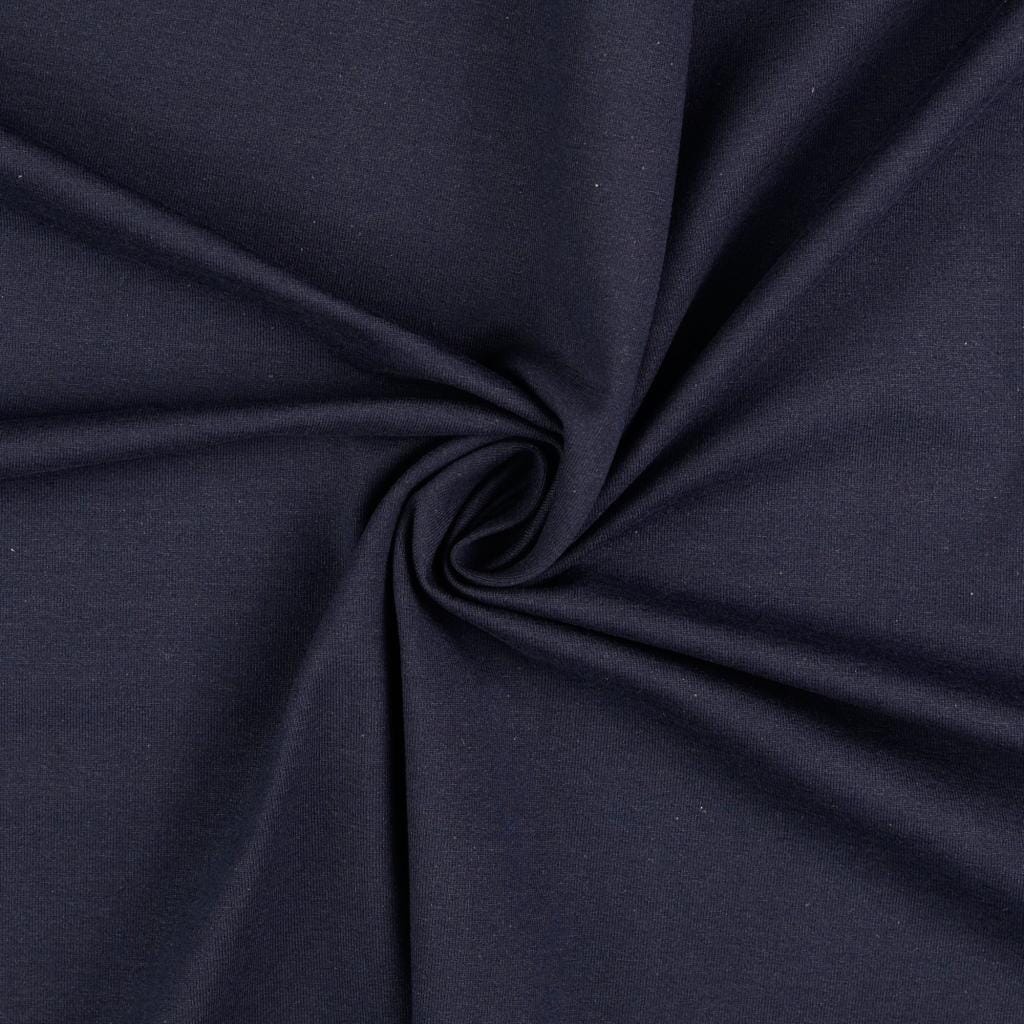 Tissu Jersey de coton uni - Bleu Marine (Vendu x10cm) Tissus L'atelier de Gaspard et Léonie | Gaspard et Léonie Tissus en ligne et Mercerie à Toulouse