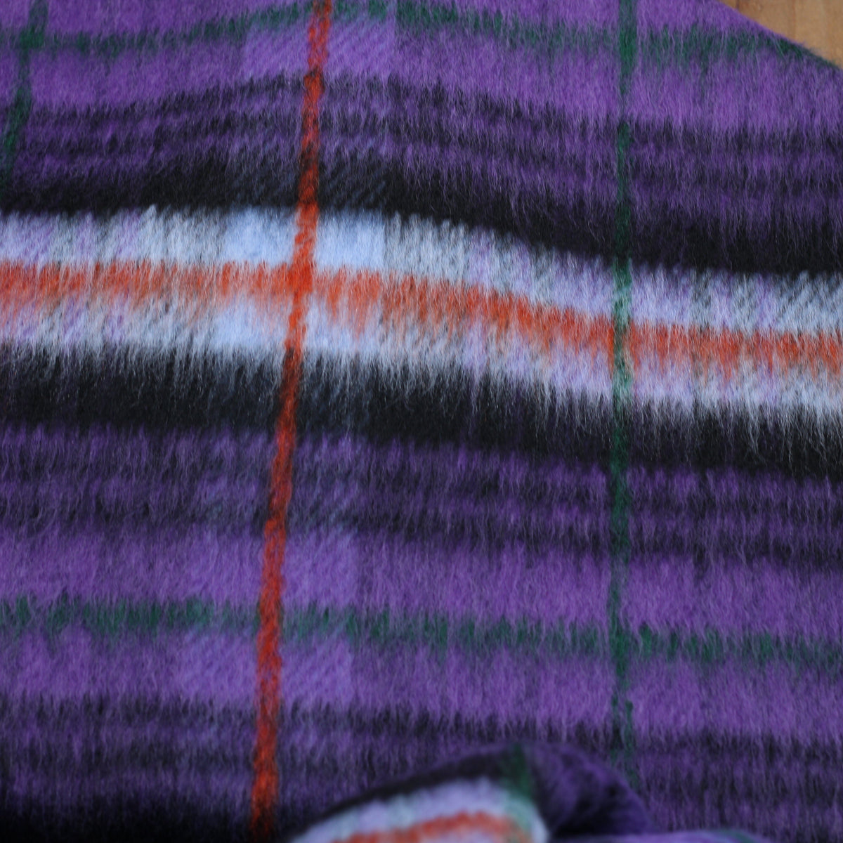 Tissu Laine Manteaux - Tartan Violet (Vendu x10cm) Tissus Sélection Gaspard & Léonie | Gaspard et Léonie Tissus en ligne et Mercerie à Toulouse