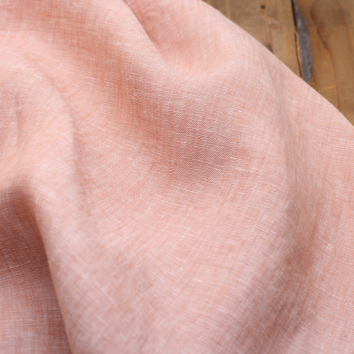 Tissu Lin chambray Uni - Rose (Vendu x10cm) Tissus Sélection Gaspard & Léonie | Gaspard et Léonie Tissus en ligne et Mercerie à Toulouse