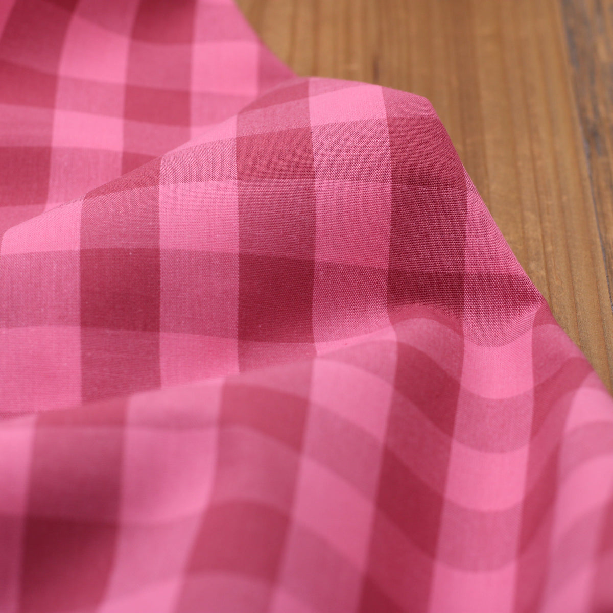 Tissu popeline de coton VICHY - Rose/Vieux rose (Vendu x10cm) Tissus Sélection Gaspard & Léonie | Gaspard et Léonie Tissus en ligne et Mercerie à Toulouse