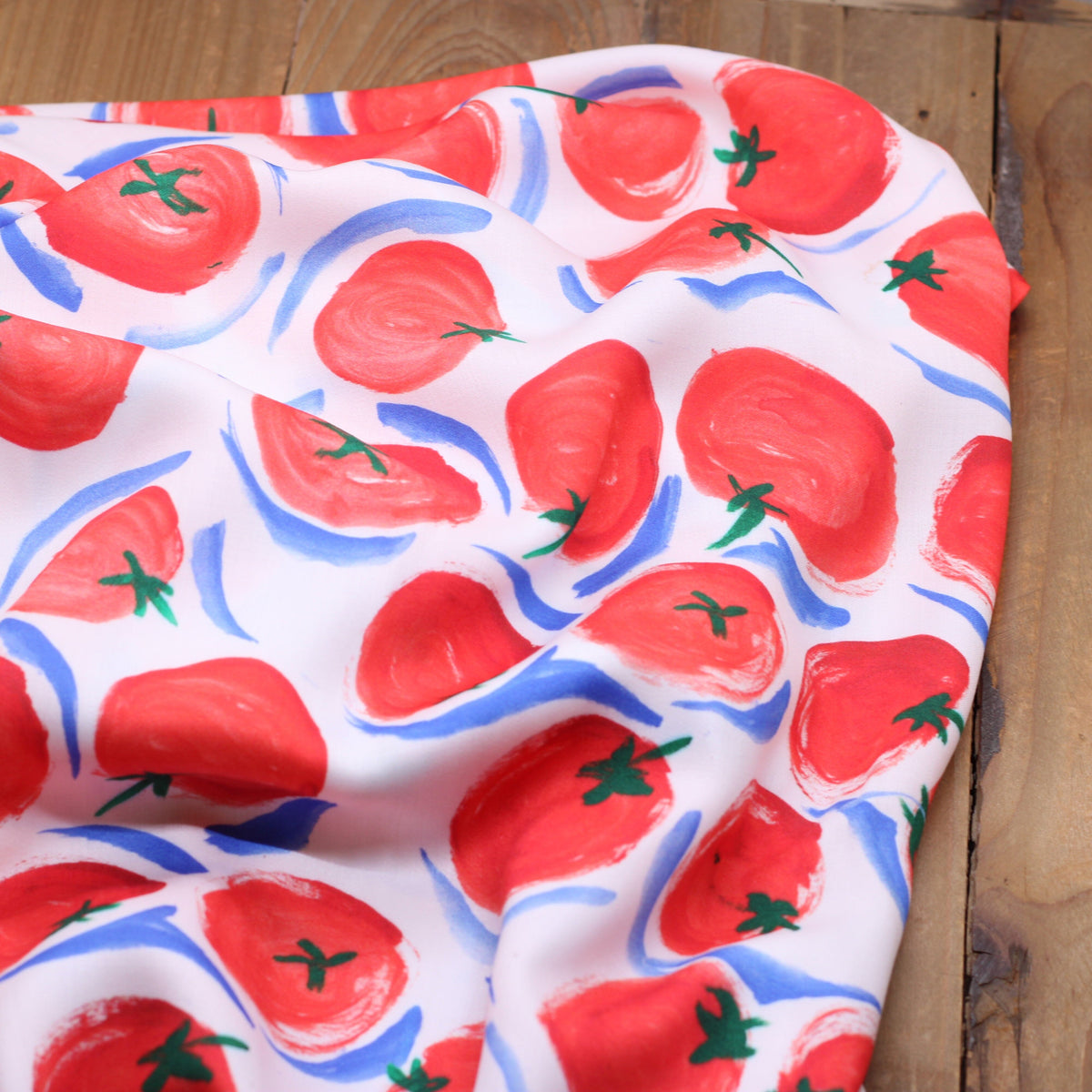 Tissu Viscose - RED TOMATES- Blanc (vendu x10cm) (Copie) Tissus Sélection Gaspard & Léonie | Gaspard et Léonie Tissus en ligne et Mercerie à Toulouse