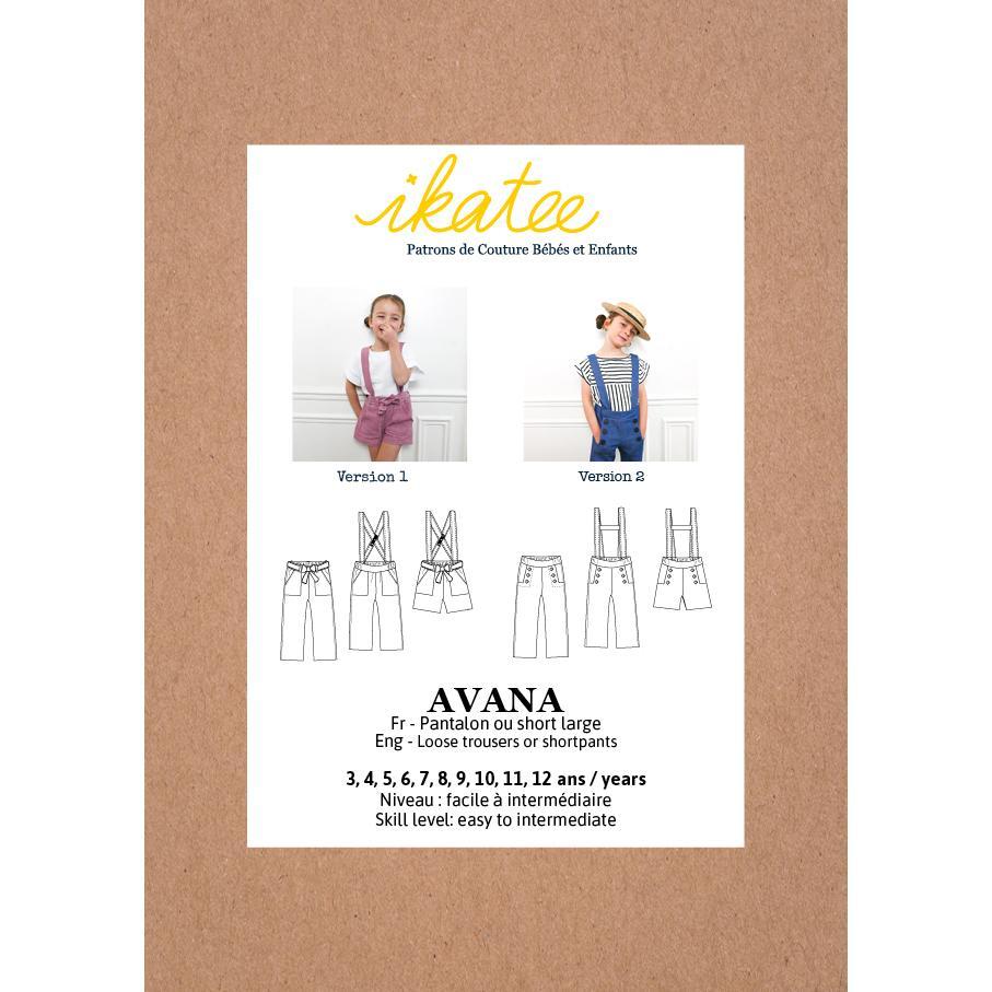 AVANA Pantalon patron de couture pochette Patron de couture Ikatee | Gaspard et Léonie Tissus Mercerie Toulouse