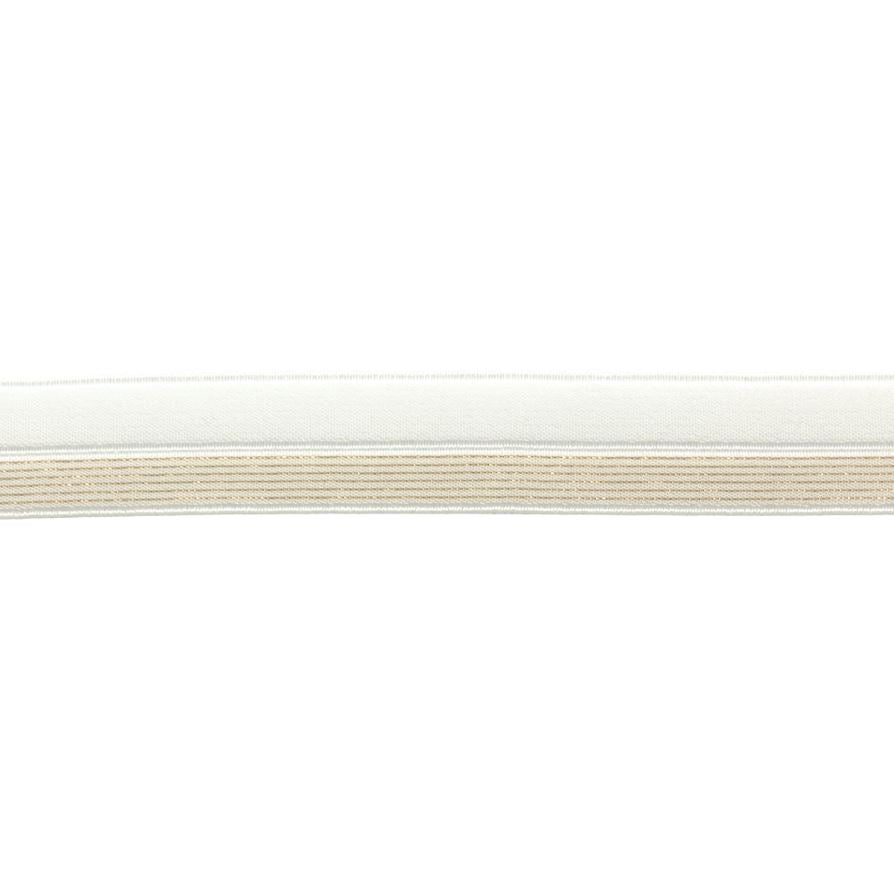 Biais élastique lingerie Blanc/Lurex Doré Mercerie Sélection Gaspard & Léonie | Gaspard et Léonie Tissus en ligne et Mercerie à Toulouse