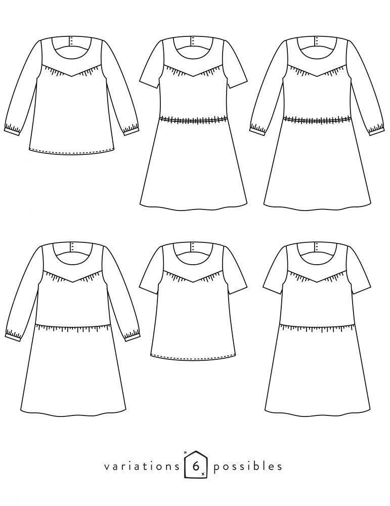Blouse femme ARTESANE Patron de couture pochette - L'atelier de Gaspard et Léonie