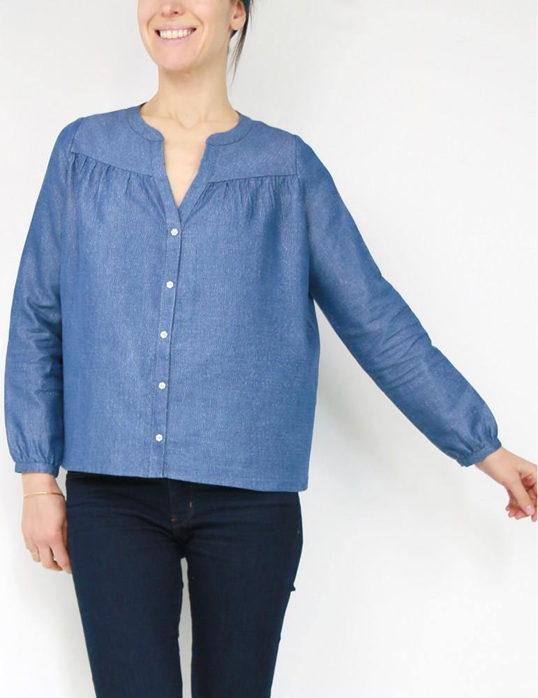 Blouse femme ENVOL Patron de couture pochette - L'atelier de Gaspard et Léonie