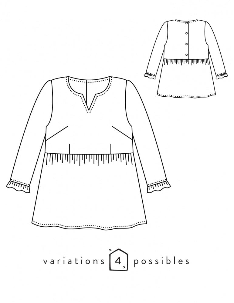Blouse femme PEPA Patron de couture pochette - Atelier SCÄMMIT Patron de couture ATELIER SCÄMMIT | Gaspard et Léonie Tissus en ligne et Mercerie à Toulouse