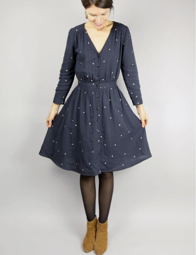 Blouse ou Robe femme HARMONIE Patron de couture pochette - L'atelier de Gaspard et Léonie