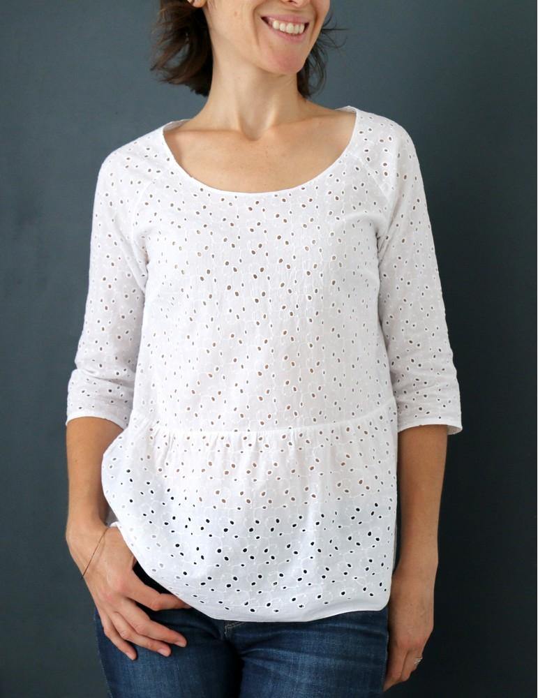 Blouse ou robe femme STOCKHOLM Patron de couture pochette - L'atelier de Gaspard et Léonie