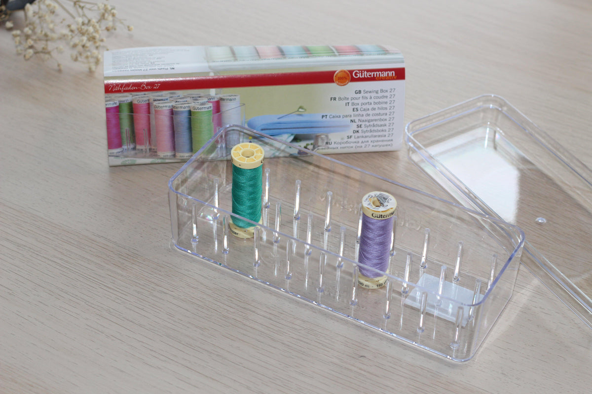 Boîte de rangement pour 27 fils à coudre Gütermann - L'atelier de Gaspard et Léonie
