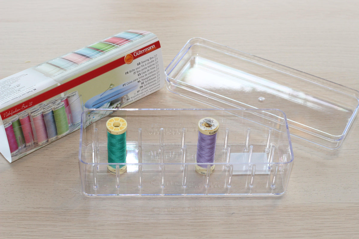 Boîte de rangement pour 27 fils à coudre Gütermann - L'atelier de Gaspard et Léonie