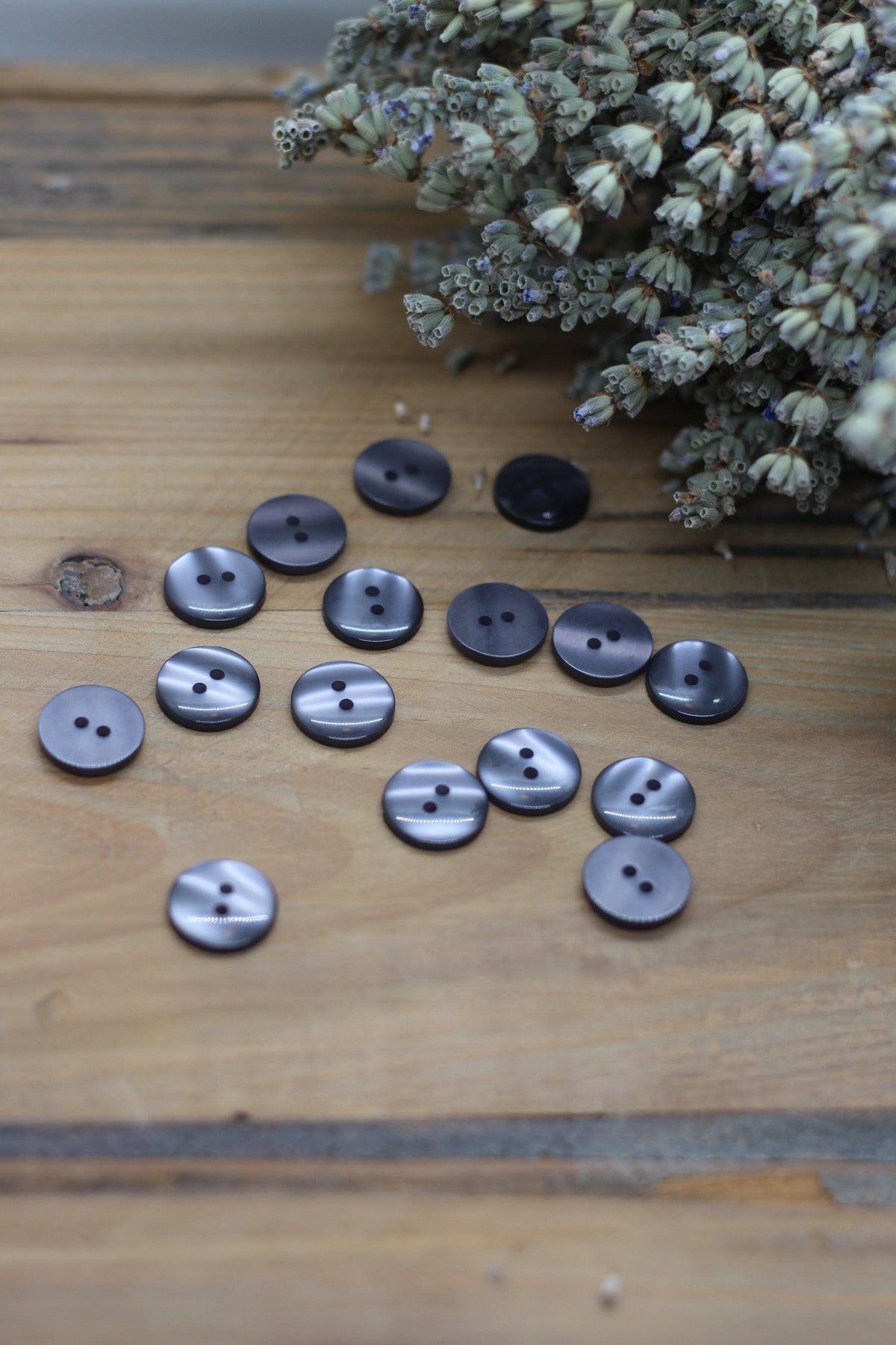 Bouton "Joy" Gris - L'atelier de Gaspard et Léonie