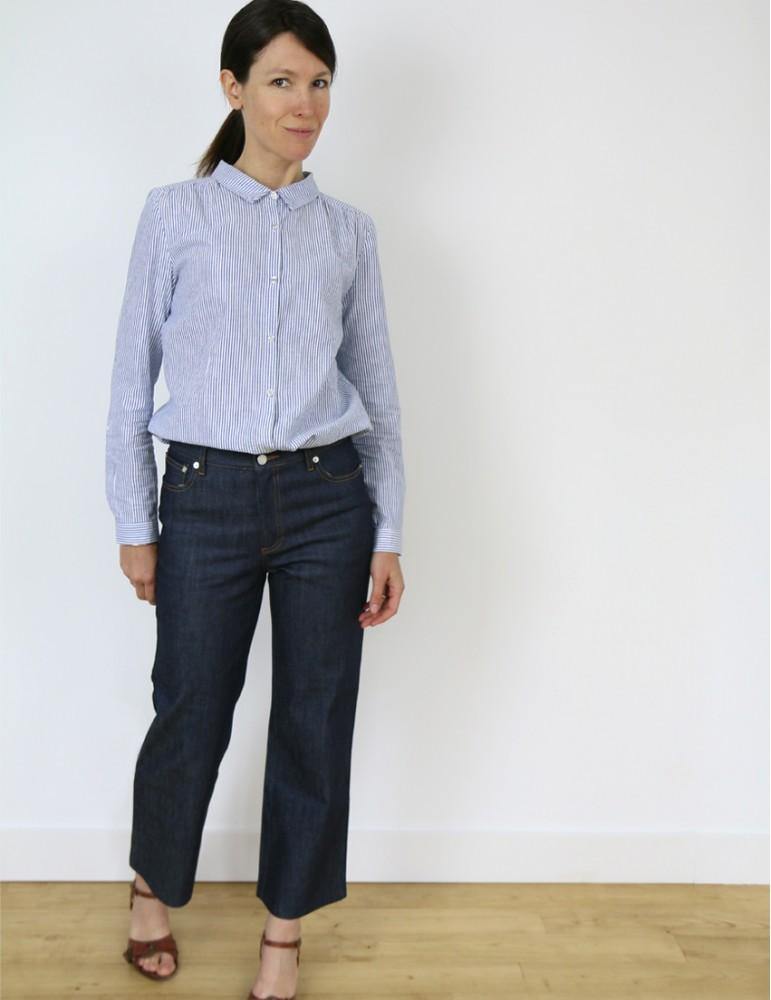 Chemise femme AZUR Patron de couture pochette - L'atelier de Gaspard et Léonie