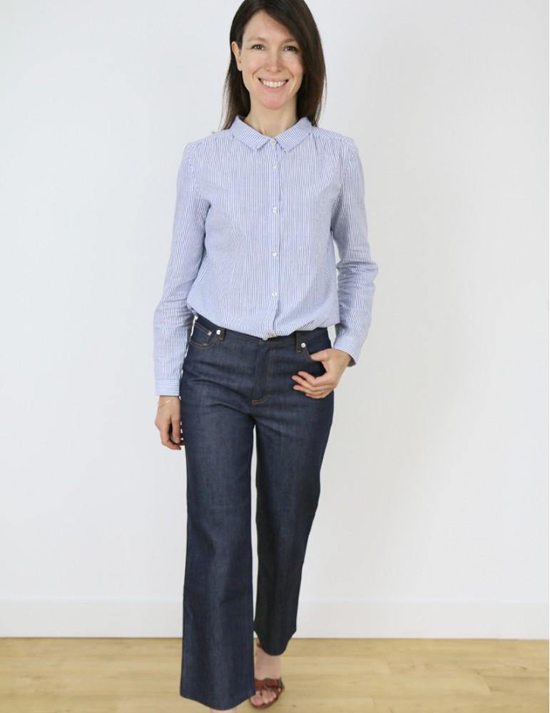 Chemise femme AZUR Patron de couture pochette - L'atelier de Gaspard et Léonie