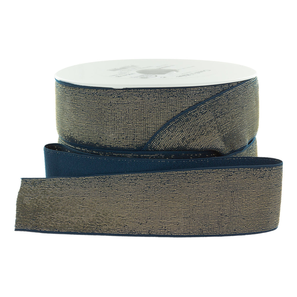 Elastique Large Lurex Bleu jean/Doré (Vendu x10cm) Mercerie Sélection Gaspard & Léonie | Gaspard et Léonie Tissus en ligne et Mercerie à Toulouse