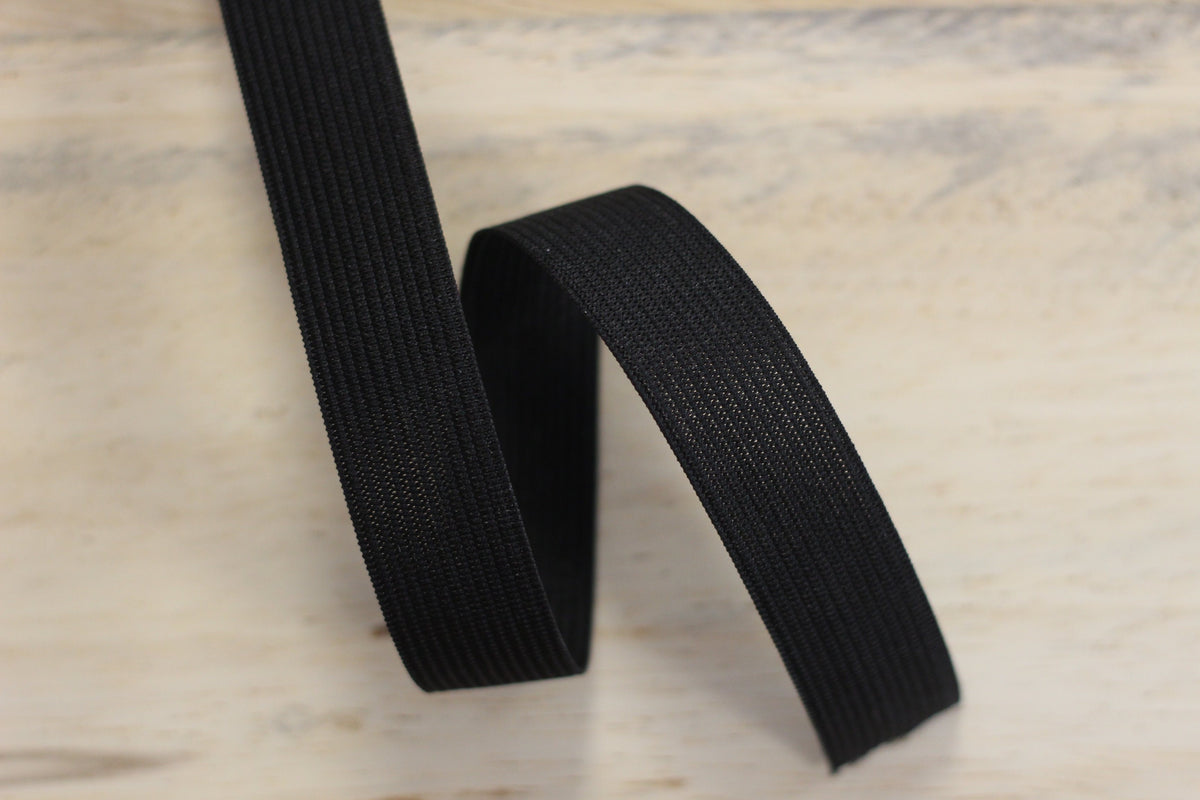 Elastique plat Noir 20mm (Vendu x10cm) Mercerie Sélection Gaspard & Léonie | Gaspard et Léonie Tissus Mercerie Toulouse