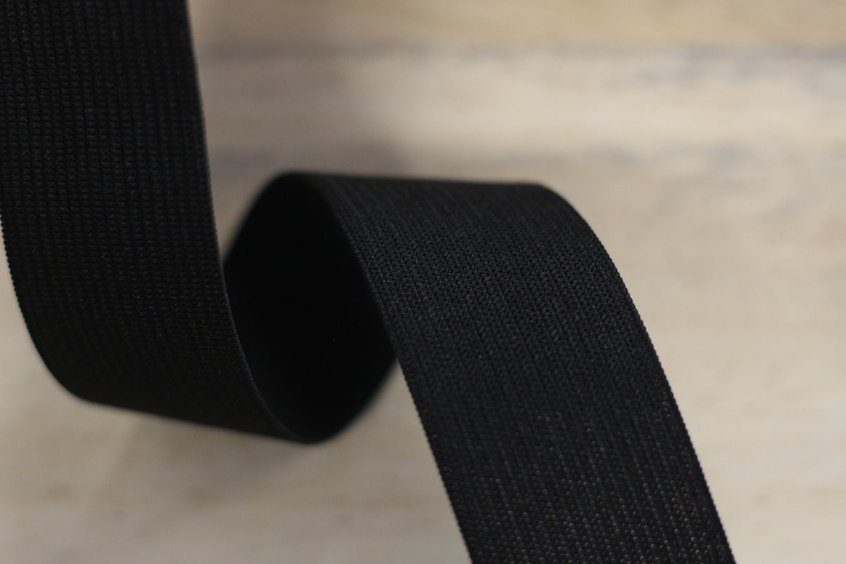 Elastique plat Noir 40mm (vendu x10cm) Mercerie Sélection Gaspard & Léonie | Gaspard et Léonie Tissus Mercerie Toulouse