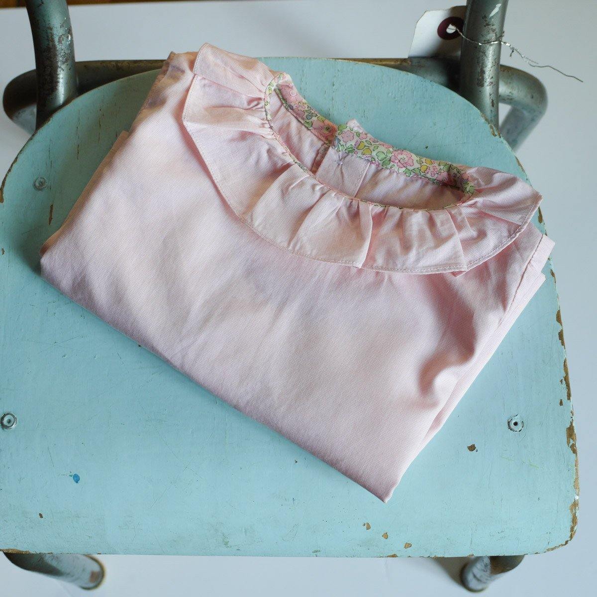 ELECTRE Blouse col volanté patron de couture pochette - L'atelier de Gaspard et Léonie