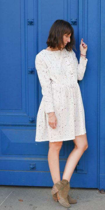 ELONA Mum Blouse ou Robe Patron de couture pochette - L'atelier de Gaspard et Léonie