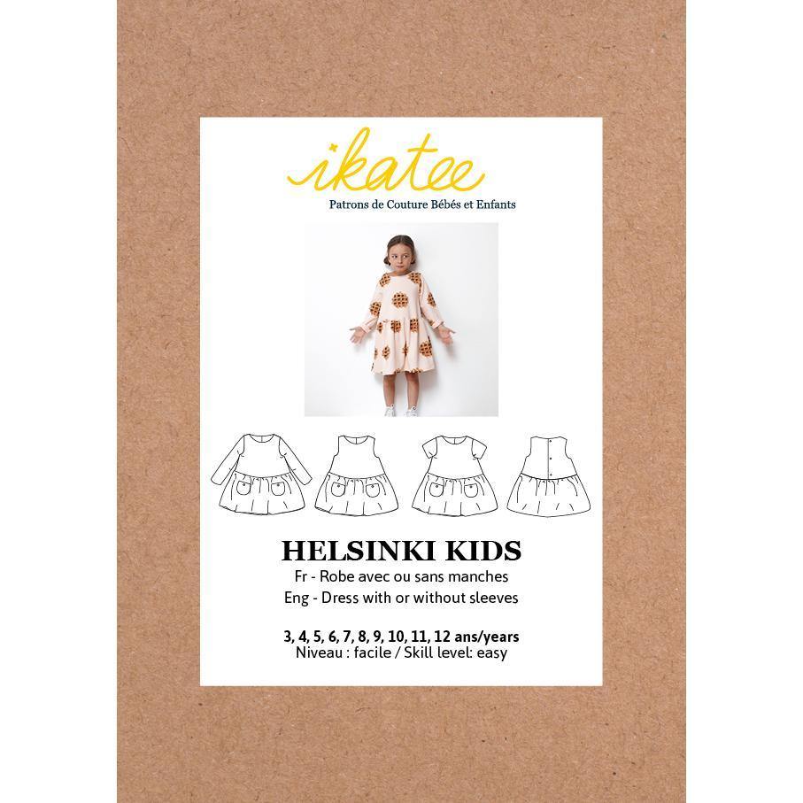 HELSINKI Kids Enfant Robe patron de couture pochette - L'atelier de Gaspard et Léonie