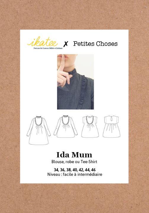 IDA Mum Top ou Robe patron de couture pochette - L'atelier de Gaspard et Léonie