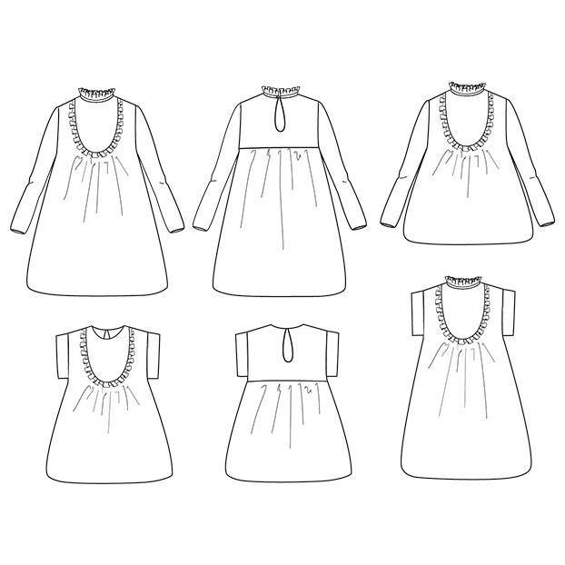 IDA Top ou Robe patron de couture pochette - L'atelier de Gaspard et Léonie