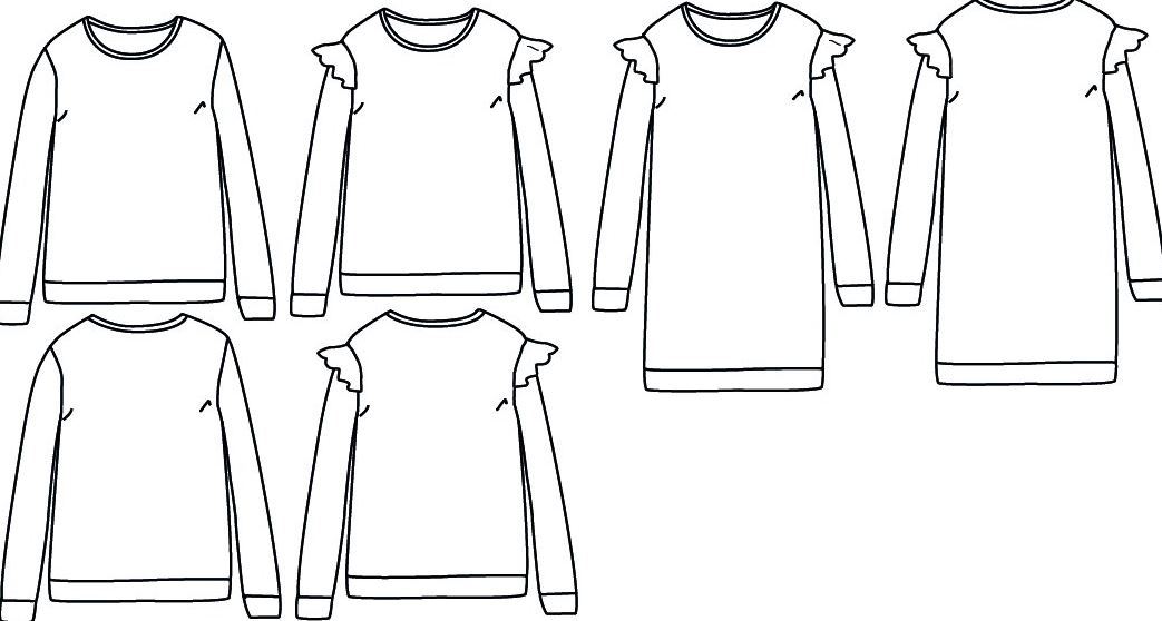 JASMIN Mum Sweat ou Robe patron de couture pochette - L'atelier de Gaspard et Léonie