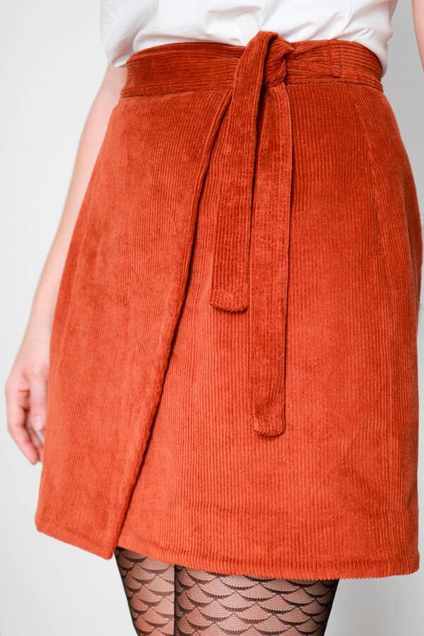 JULIE Jupe portefeuille Patron de couture pochette - L'atelier de Gaspard et Léonie