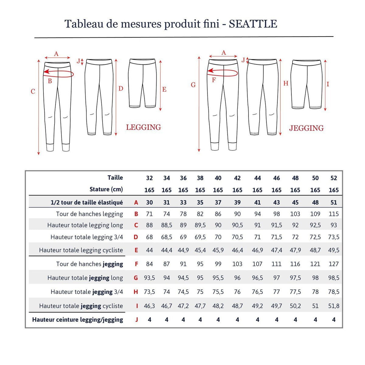 Legging SEATTLE patron de couture pochette IKATEE Patron de couture Ikatee | Gaspard et Léonie Tissus en ligne et Mercerie à Toulouse