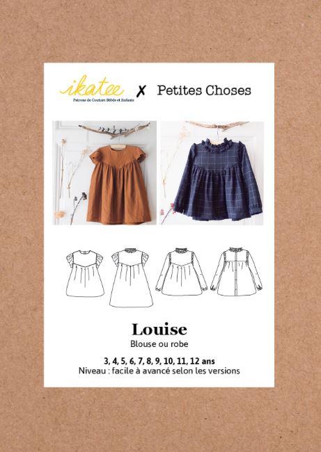 LOUISE Enfant Robe patron de couture pochette - L'atelier de Gaspard et Léonie