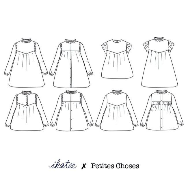LOUISE Mum Robe patron de couture pochette - L'atelier de Gaspard et Léonie