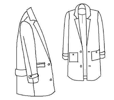 Manteau RAY Patron de couture Pochette - MAISON FAUVE Patron de couture MAISON FAUVE | Gaspard et Léonie Tissus en ligne et Mercerie à Toulouse