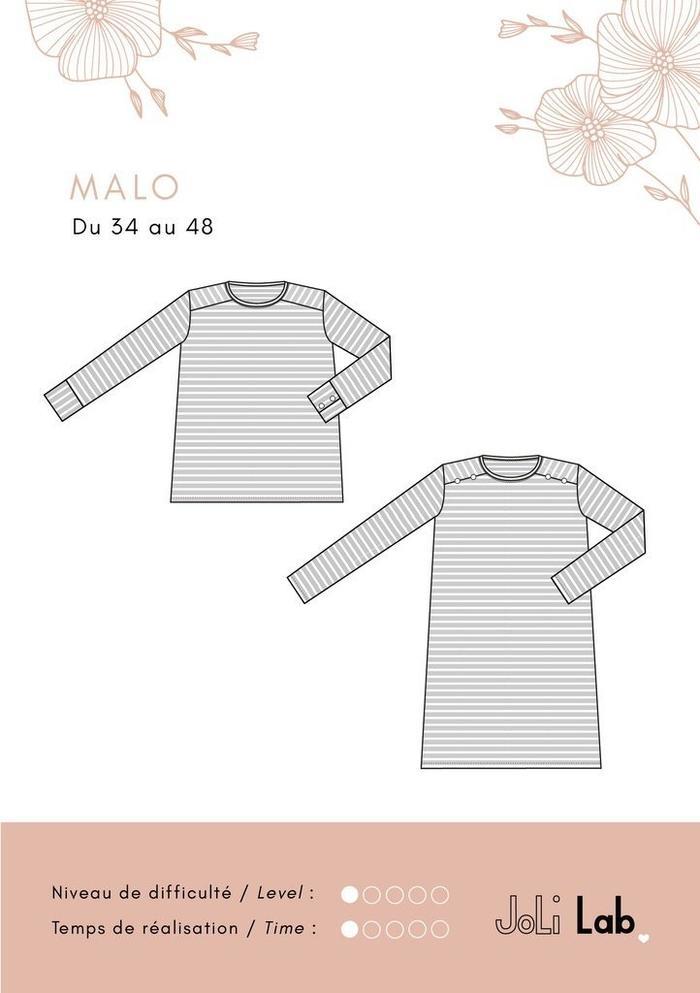 Patron de couture Joli Lab Marinière MALO | Gaspard et Léonie Mercerie Tissus Toulouse